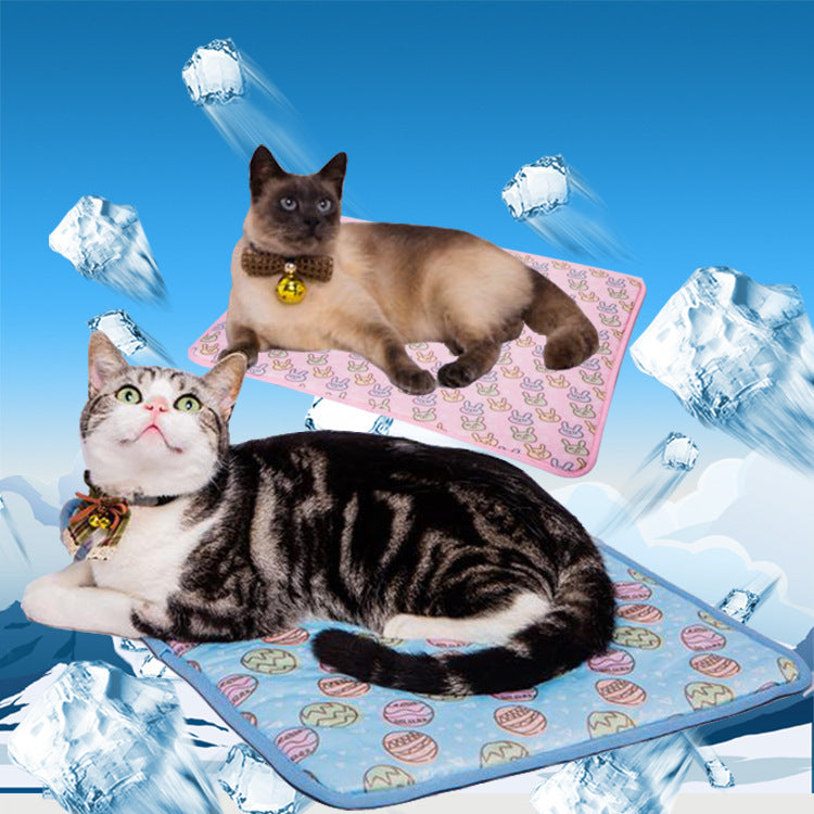 KTX-440723 Cooling Pet Cat Ice Pad - Comfortable, Antibacterial, Skin-Friendly, and Breathable Nylon Fabric