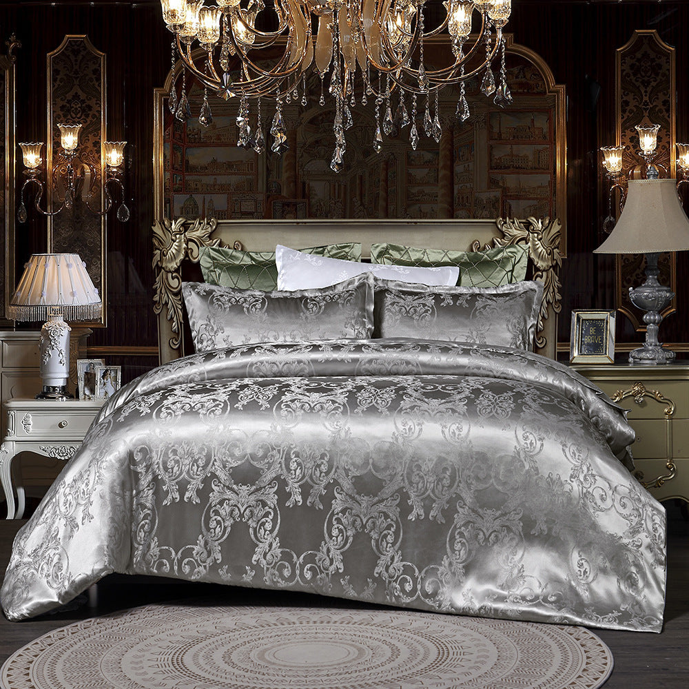 KTX-441363 Jacquard Polyester Duvet Cover Set - Multiple Sizes Available