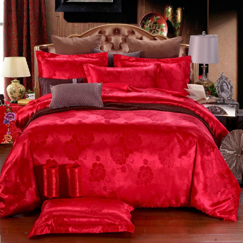 KTX-441363 Jacquard Polyester Duvet Cover Set - Multiple Sizes Available