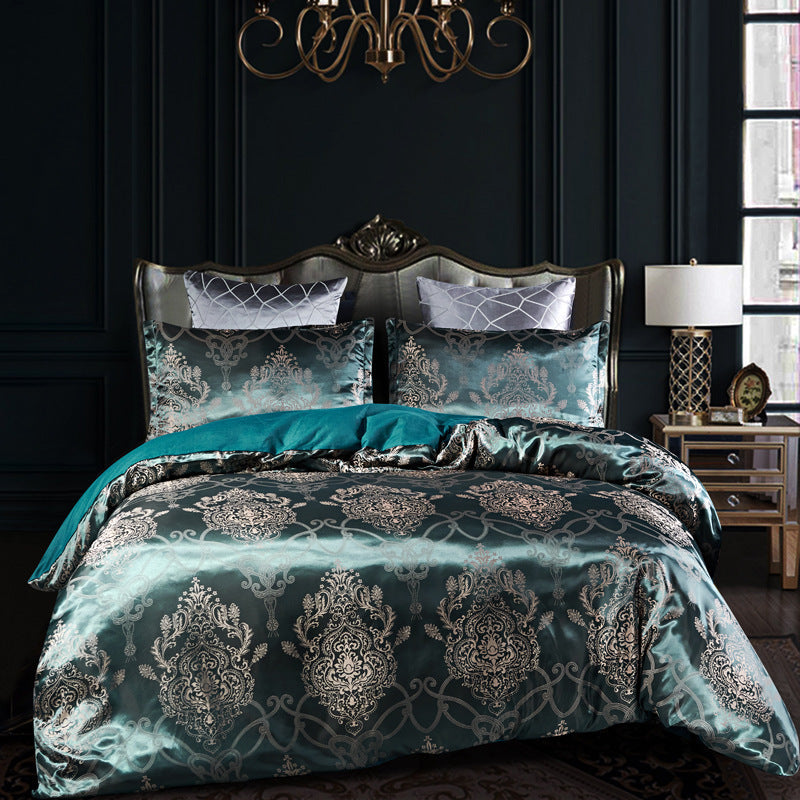KTX-441363 Jacquard Polyester Duvet Cover Set - Multiple Sizes Available