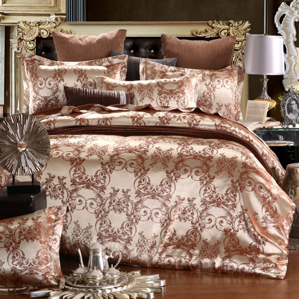 KTX-441363 Jacquard Polyester Duvet Cover Set - Multiple Sizes Available