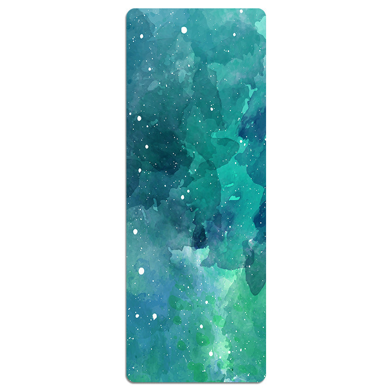 KTX-441491 Foldable Portable Non-Slip Yoga Mat with Geometric Patterns and Colorful Designs