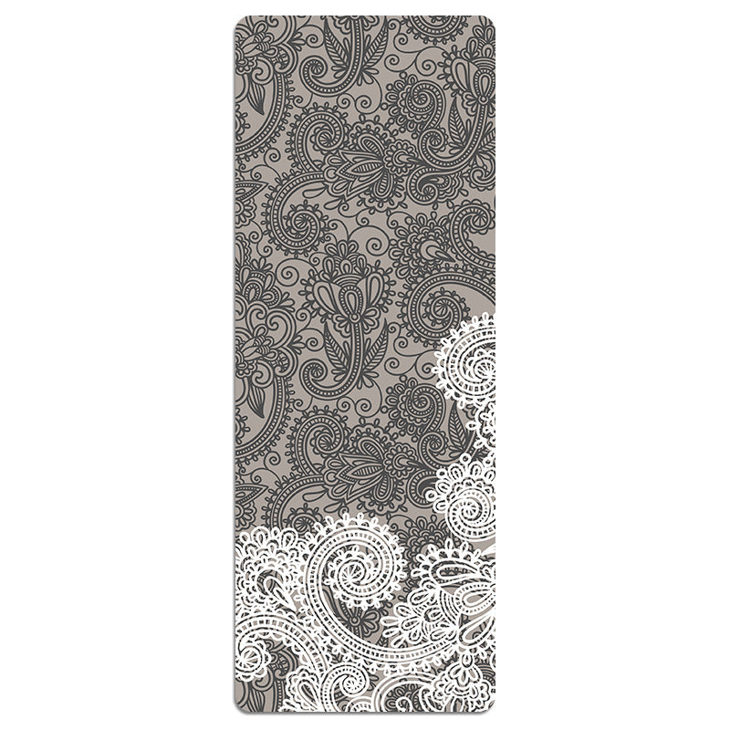 KTX-441491 Foldable Portable Non-Slip Yoga Mat with Geometric Patterns and Colorful Designs