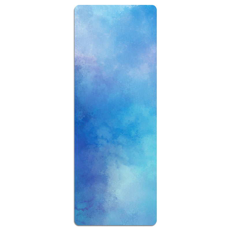 KTX-441491 Foldable Portable Non-Slip Yoga Mat with Geometric Patterns and Colorful Designs