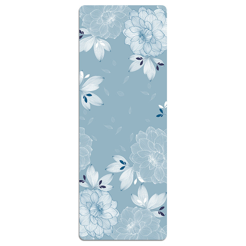 KTX-441491 Foldable Portable Non-Slip Yoga Mat with Geometric Patterns and Colorful Designs