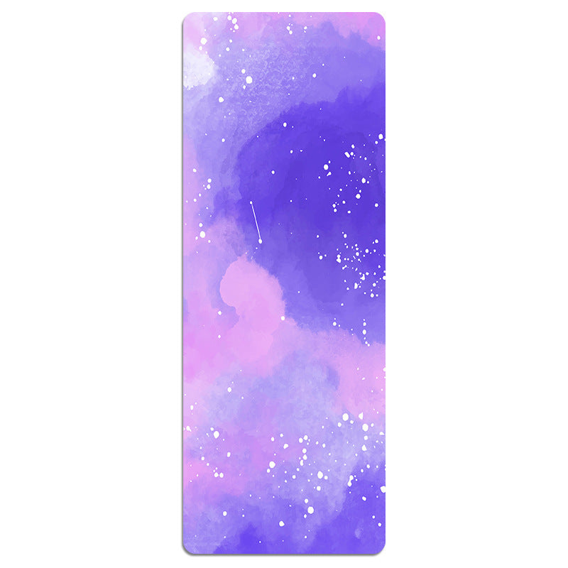 KTX-441491 Foldable Portable Non-Slip Yoga Mat with Geometric Patterns and Colorful Designs