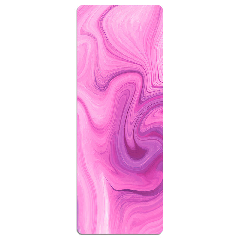 KTX-441491 Foldable Portable Non-Slip Yoga Mat with Geometric Patterns and Colorful Designs