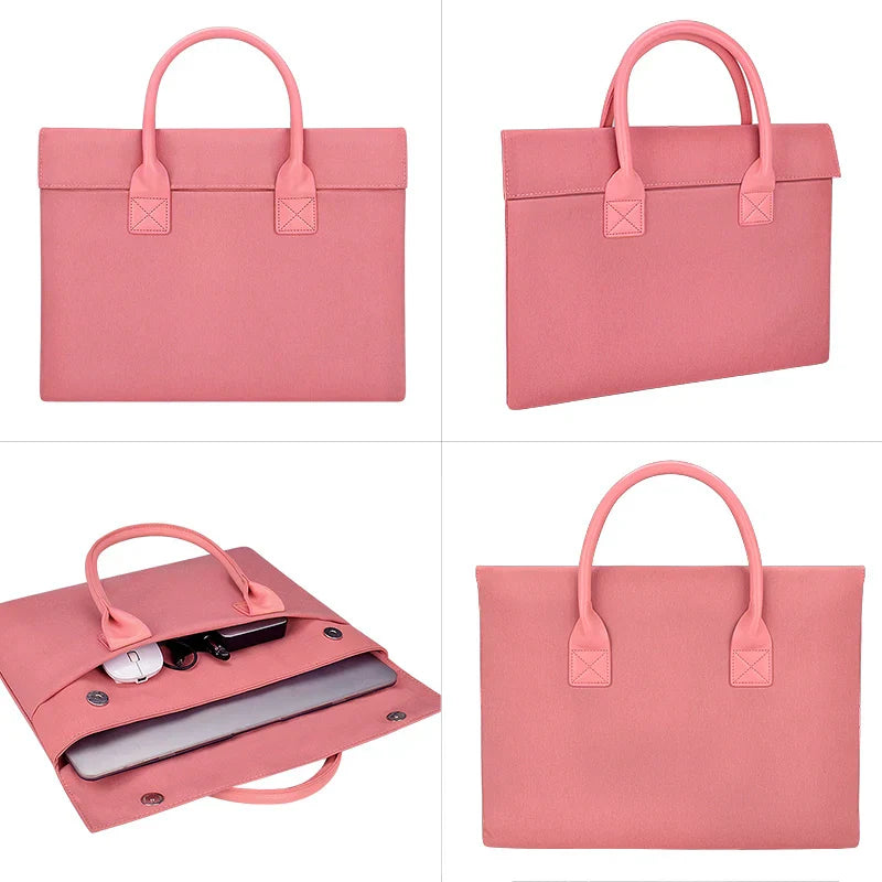 KTX-442131 Waterproof Felt Laptop Bag for 13.3, 14.1, and 15.6 Inch Laptops for Men and Women