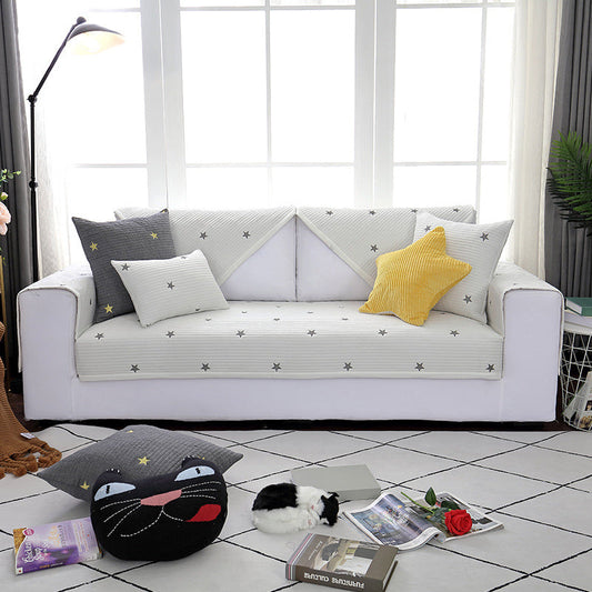 KTX-443795 Breathable Non-Slip Cotton Mat with Fine Quilting and Reactive Printing