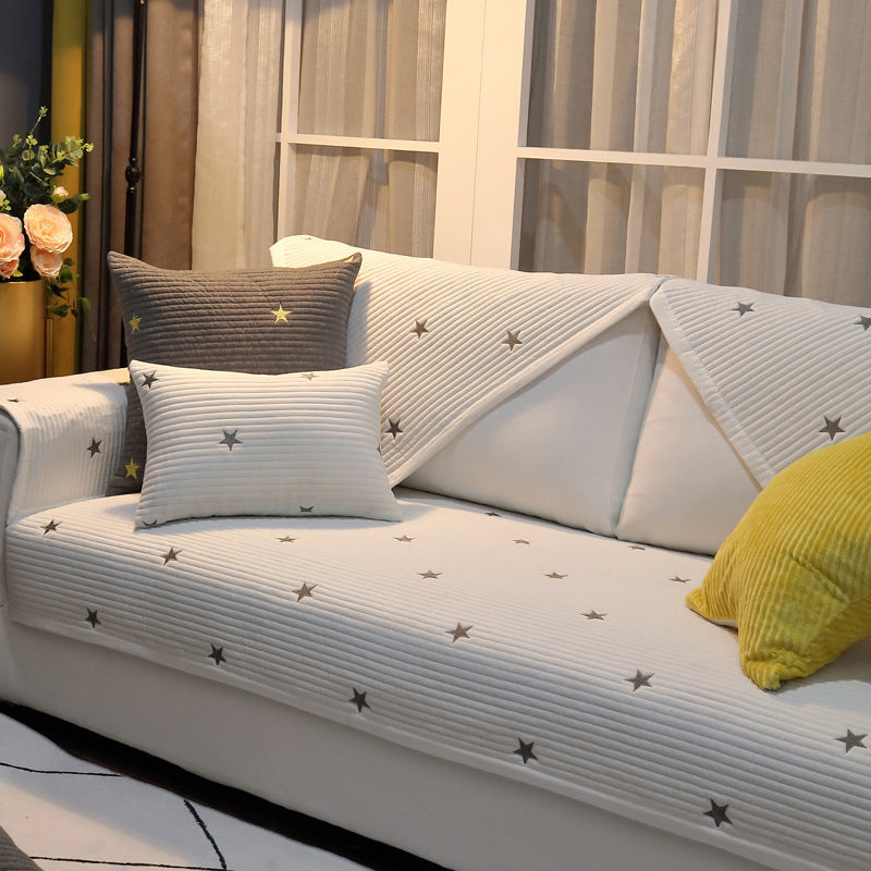 KTX-443795 Breathable Non-Slip Cotton Mat with Fine Quilting and Reactive Printing