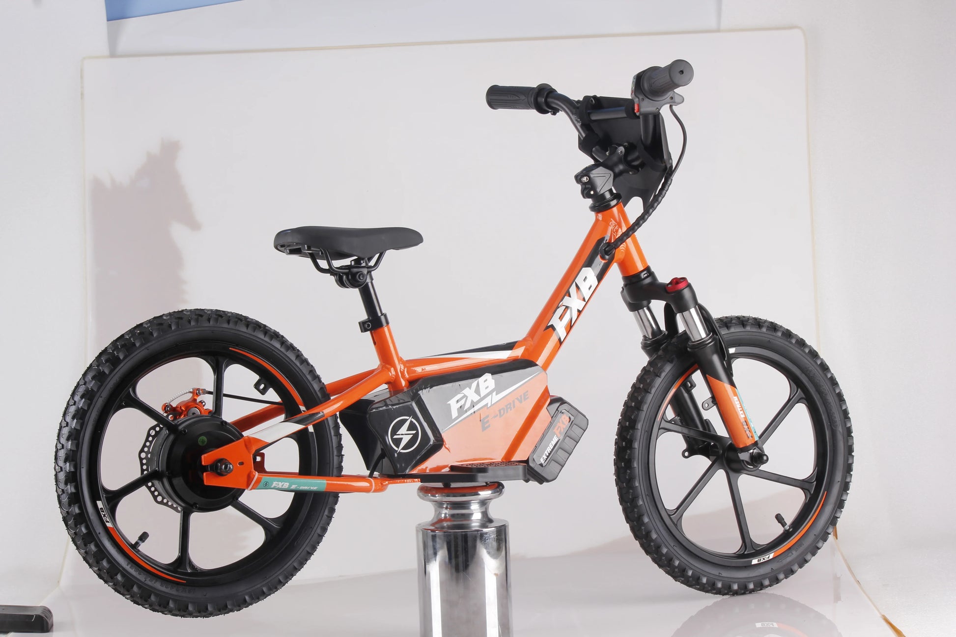 KTX-444307 16-Inch Electric Balance Bike for Kids, Aluminum Alloy Frame, 2-Speed, Disc Brake, 350W Motor