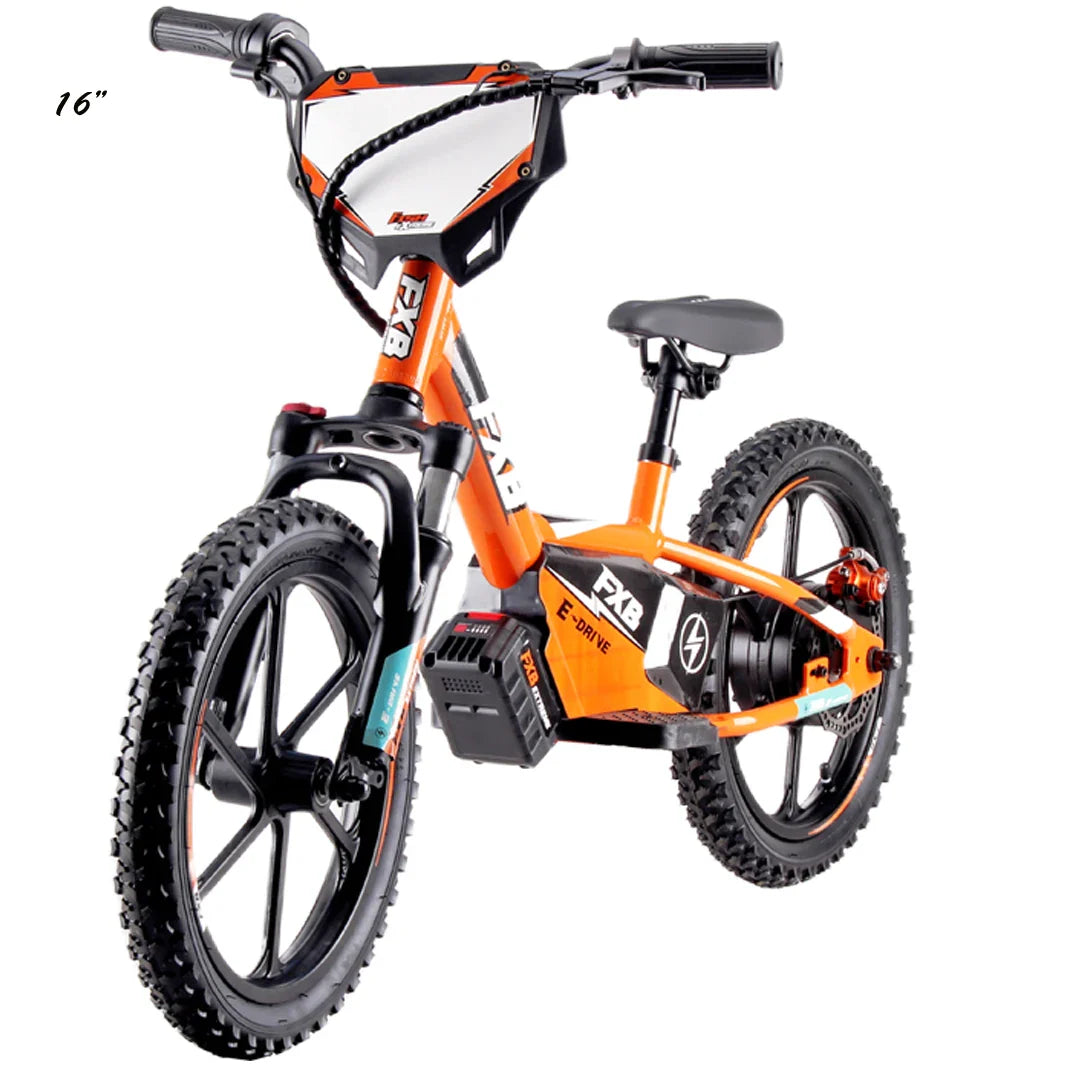 KTX-444307 16-Inch Electric Balance Bike for Kids, Aluminum Alloy Frame, 2-Speed, Disc Brake, 350W Motor