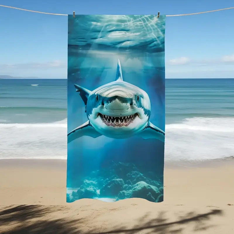 KTX-444307 Microfiber Quick-Drying Beach Towel – Fashion Casual Design, Multiple Colors Available