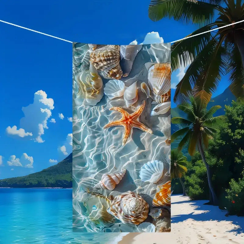 KTX-444307 Microfiber Quick-Drying Beach Towel – Fashion Casual Design, Multiple Colors Available