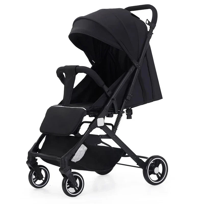 KTX-445075 Lightweight Double Baby Stroller - Portable Easy-Fold Pram with Iron Frame for Travel