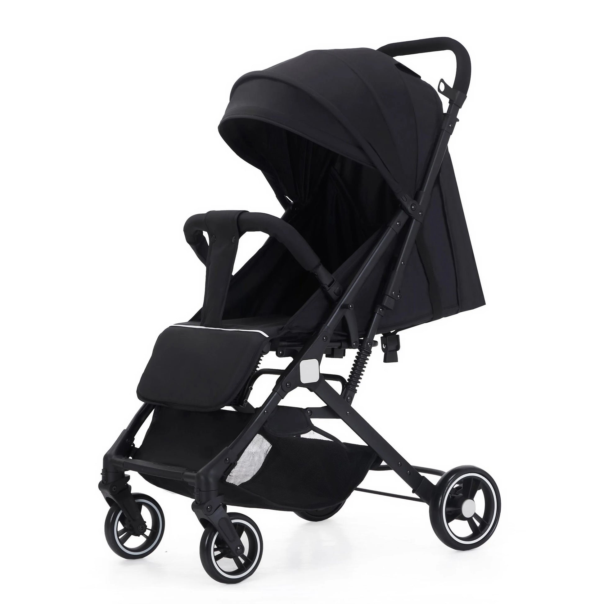 KTX-445075 Lightweight Double Baby Stroller - Portable Easy-Fold Pram with Iron Frame for Travel