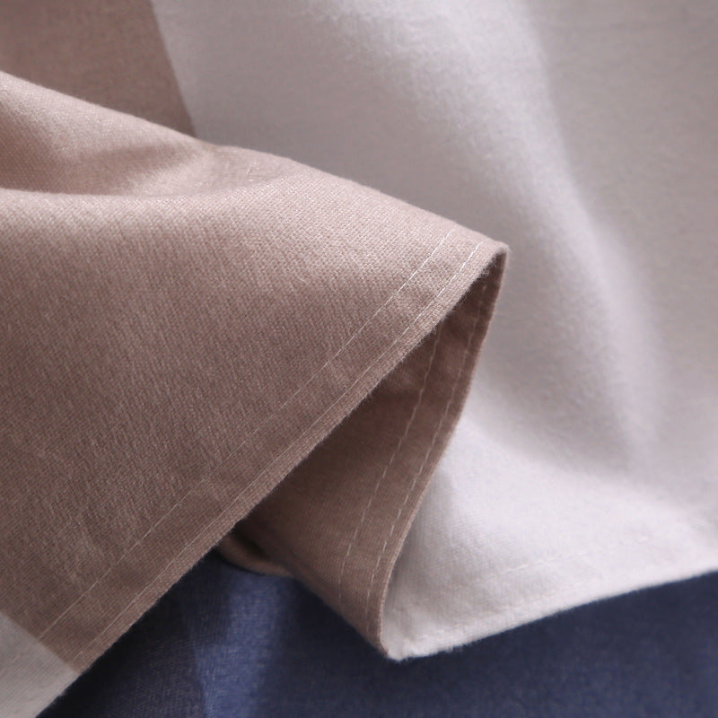 KTX-447187 Four-Piece Bedding Set with Quilt, Bed Sheets, and Pillowcases in Various Sizes