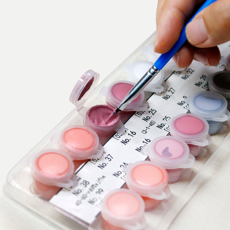 KTX-448275 DIY Handmade Oil Painting Kit - Colorful Heart Design for Birthdays, Valentine's Day, and Couples