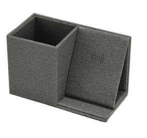 KTX-448403 Multifunctional Wireless Charging Pen Holder and Organizer for Office Desktop