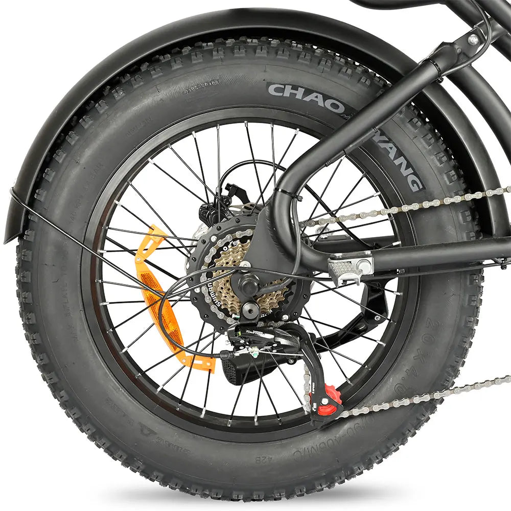 KTX-449043 Folding Electric Mountain Bike 20 Inch 750W Fat Tire with 48V 20Ah Battery and 7-Speed Gears