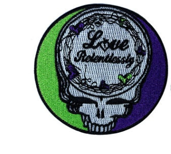 KTX-449171 Circular Cloth Embroidery Adhesive Patch for Garment Accessories