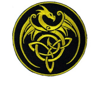 KTX-449171 Circular Cloth Embroidery Adhesive Patch for Garment Accessories