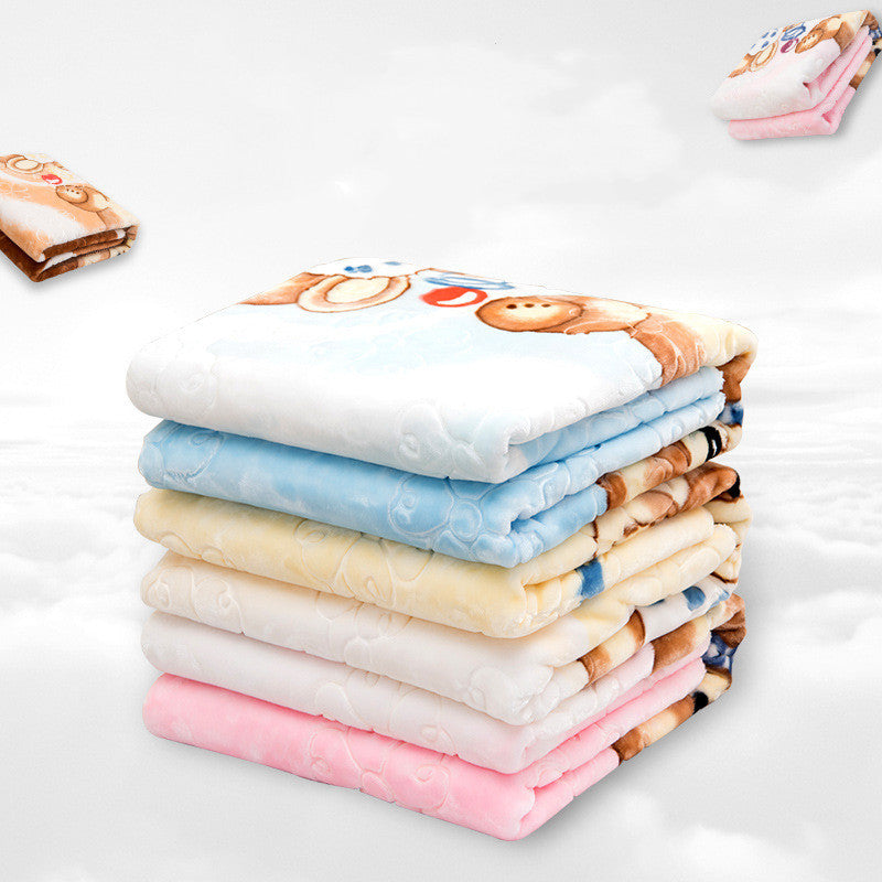 KTX-449299 Double-Sided Cartoon Cloud Blanket for Kids - Super Soft, Comfortable, and Cozy 110x140cm
