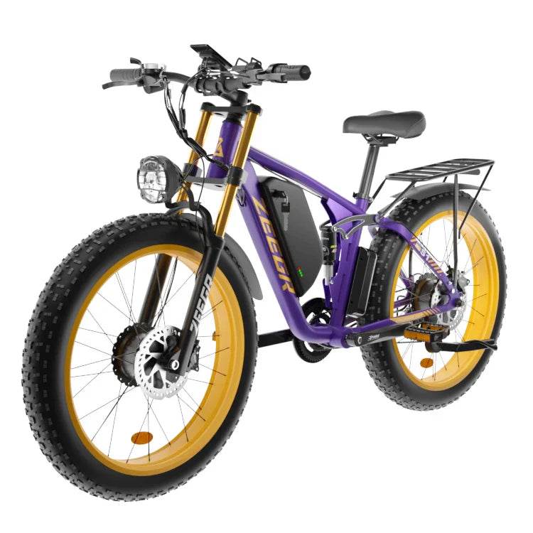 KTX-450195 Electric Mountain Bike with 2000W Motor, 48V 22.4Ah Battery, 7-Speed Gears, Hydraulic Disc Brakes, 26" Fat Tires