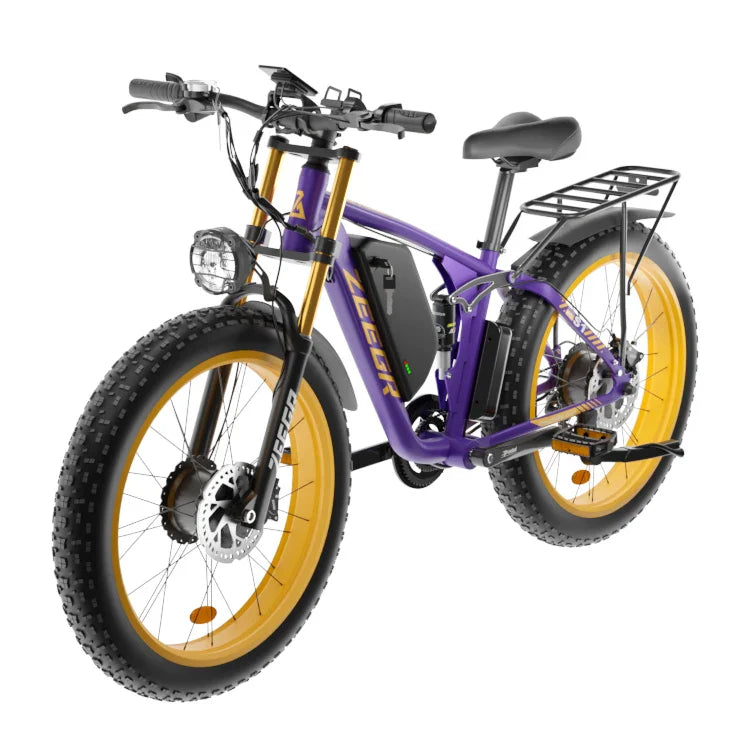 KTX-450195 Electric Mountain Bike with 2000W Motor, 48V 22.4Ah Battery, 7-Speed Gears, Hydraulic Disc Brakes, 26" Fat Tires