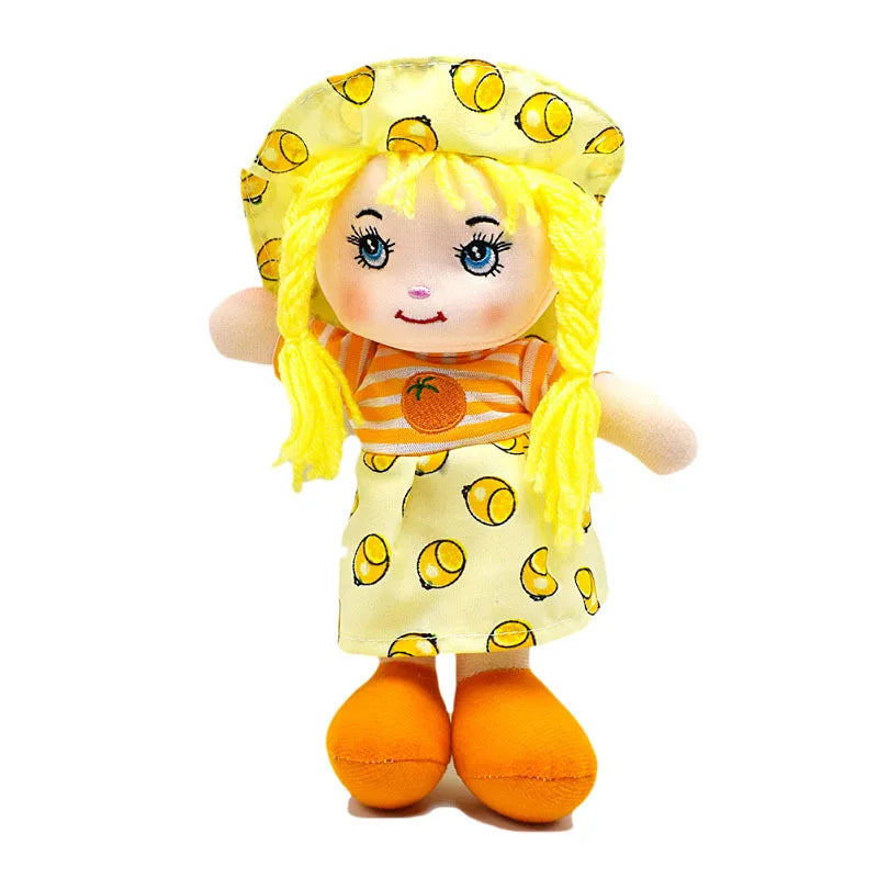 KTX-450323 Kawaii Plush Fruit Dress Rag Doll for Kids – Cute Soft Stuffed Toy for Girls' Gifts