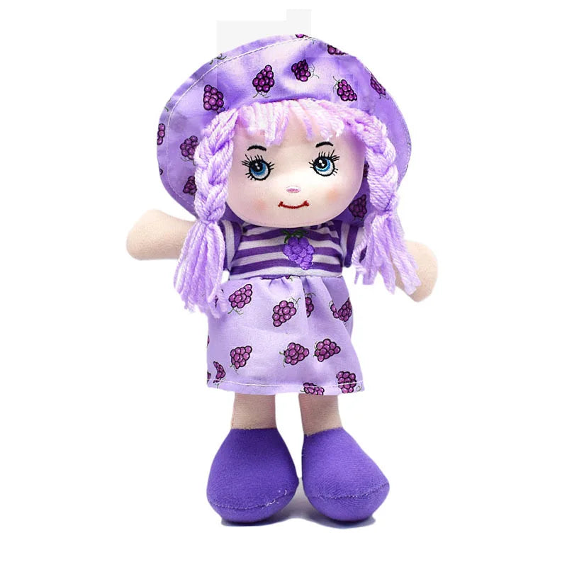 KTX-450323 Kawaii Plush Fruit Dress Rag Doll for Kids – Cute Soft Stuffed Toy for Girls' Gifts