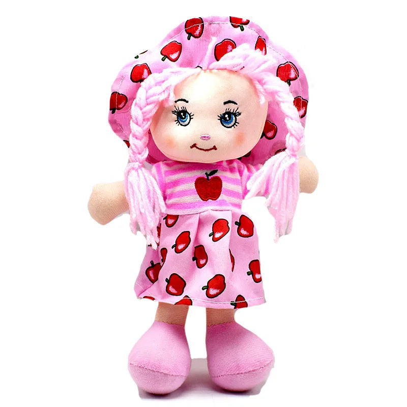 KTX-450323 Kawaii Plush Fruit Dress Rag Doll for Kids – Cute Soft Stuffed Toy for Girls' Gifts