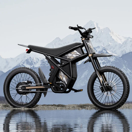 KTX-451347 60V Fat Tire Electric Mountain Bike, 3000W for US & 250W for EU, 3-Speed, Hydraulic Disc Brakes, 140-280KM Range