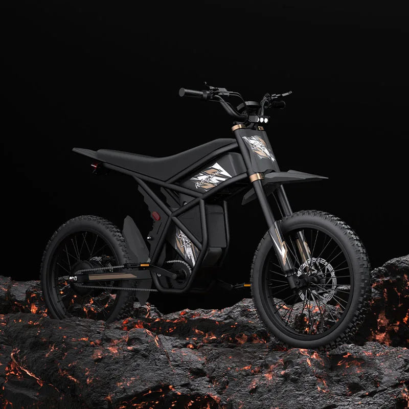 KTX-451347 60V Fat Tire Electric Mountain Bike, 3000W for US & 250W for EU, 3-Speed, Hydraulic Disc Brakes, 140-280KM Range