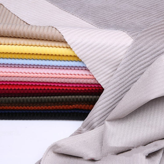 KTX-452627 Multi-Color 3D Velvet Corduroy Fabric – 150cm Width, 100% Polyester, Soft and Glossy Finish, 230g/㎡ Weight