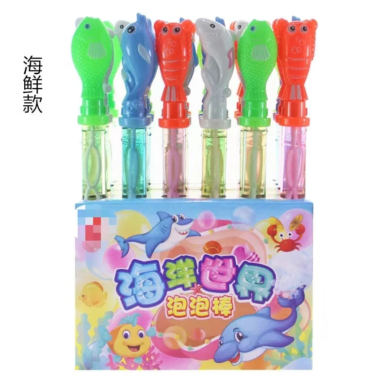 KTX-453779 Cartoon Shaped Outdoor Bubble Stick for Children - Electric Bubble Blowing Toy, 38cm