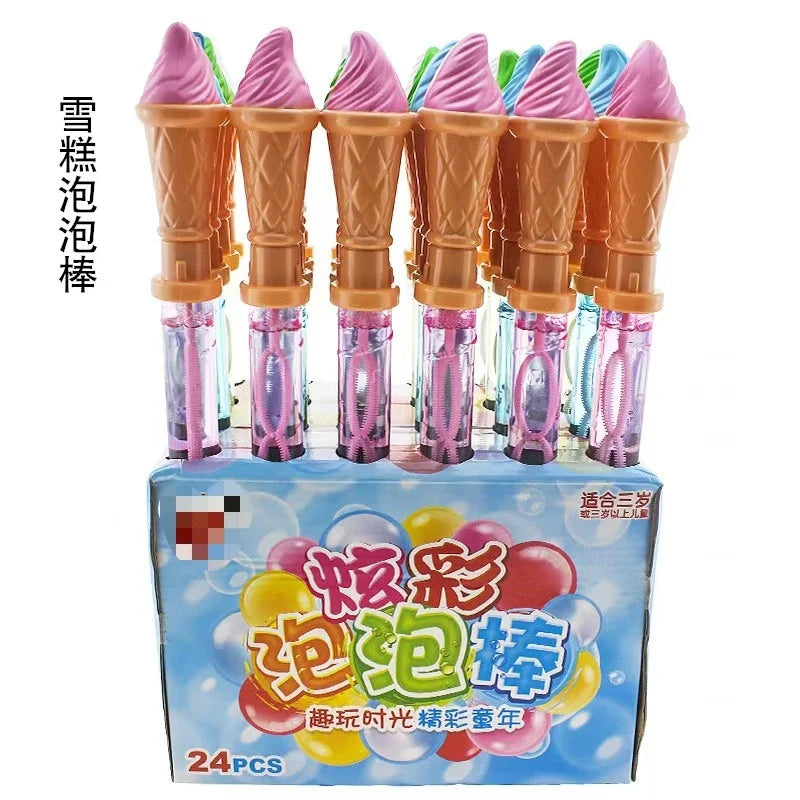 KTX-453779 Cartoon Shaped Outdoor Bubble Stick for Children - Electric Bubble Blowing Toy, 38cm