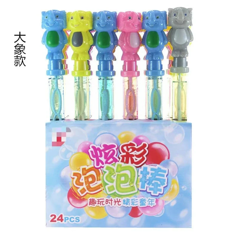 KTX-453779 Cartoon Shaped Outdoor Bubble Stick for Children - Electric Bubble Blowing Toy, 38cm