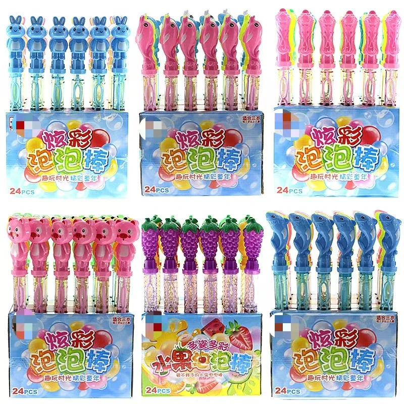 KTX-453779 Cartoon Shaped Outdoor Bubble Stick for Children - Electric Bubble Blowing Toy, 38cm