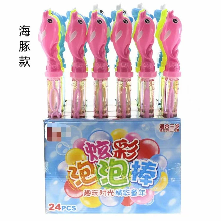 KTX-453779 Cartoon Shaped Outdoor Bubble Stick for Children - Electric Bubble Blowing Toy, 38cm