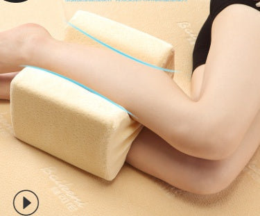 KTX-453779 Memory Foam I-Shaped Leg Pillow for Health and Comfort - Adjustable Height 7-15cm, Soft Cotton Filling