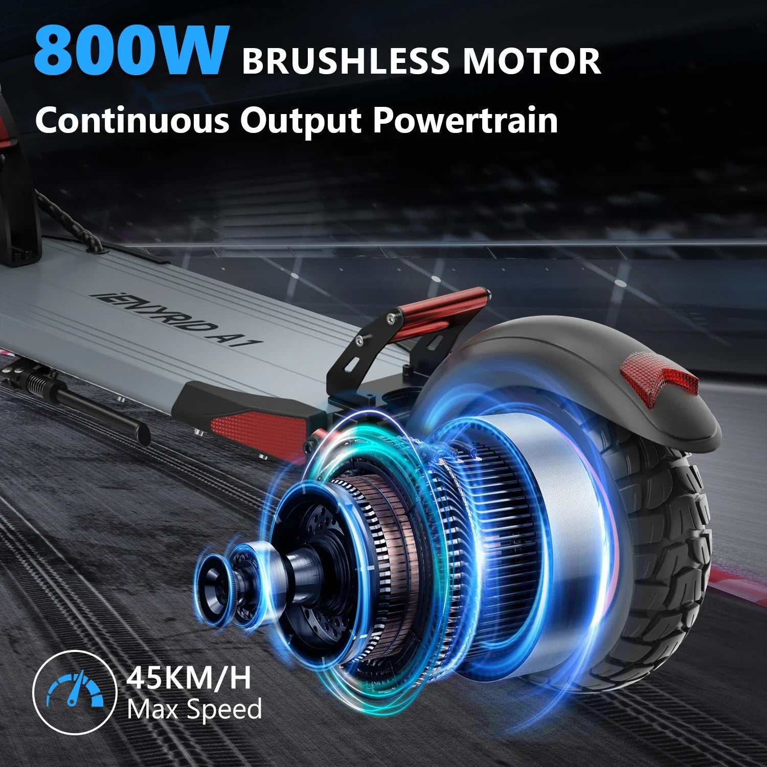 KTX-453971 Electric City Scooter, 12.5Ah Lithium Battery, 250W Motor, Max Speed 25 km/h, Full Suspension, Waterproof, Portable, Foldable