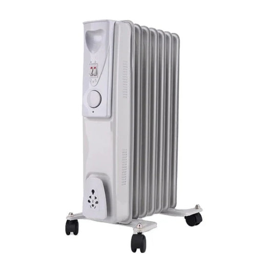 KTX-454867 Oil-Filled Radiator Electric Heater with Adjustable Thermostat and Remote Control, 2000W