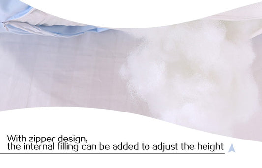 KTX-454931 U-Shaped Cotton Pregnancy Pillow with PP Cotton Inner Core, 70x130cm