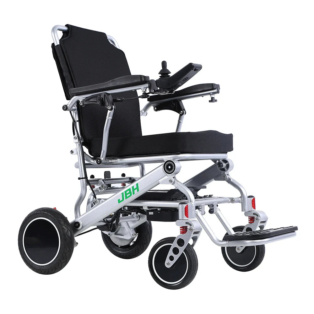 KTX-455123 Lightweight Folding Electric Wheelchair with Removable Battery, 20km Range, 6 km/h Speed