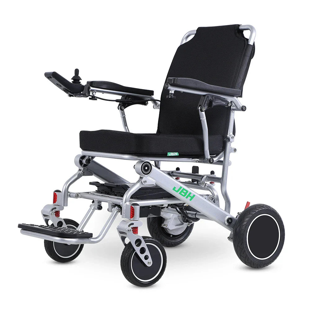 KTX-455123 Lightweight Folding Electric Wheelchair with Removable Battery, 20km Range, 6 km/h Speed