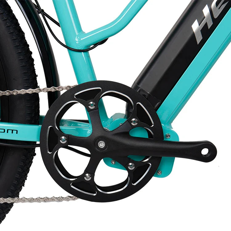 KTX-455571 Long Range 48V 19.2AH Electric City Bike with Hydraulic Disc Brakes and 9-Speed Gears