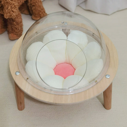 KTX-456531 Transparent Space Capsule Cat Nest with 30cm Inner Diameter