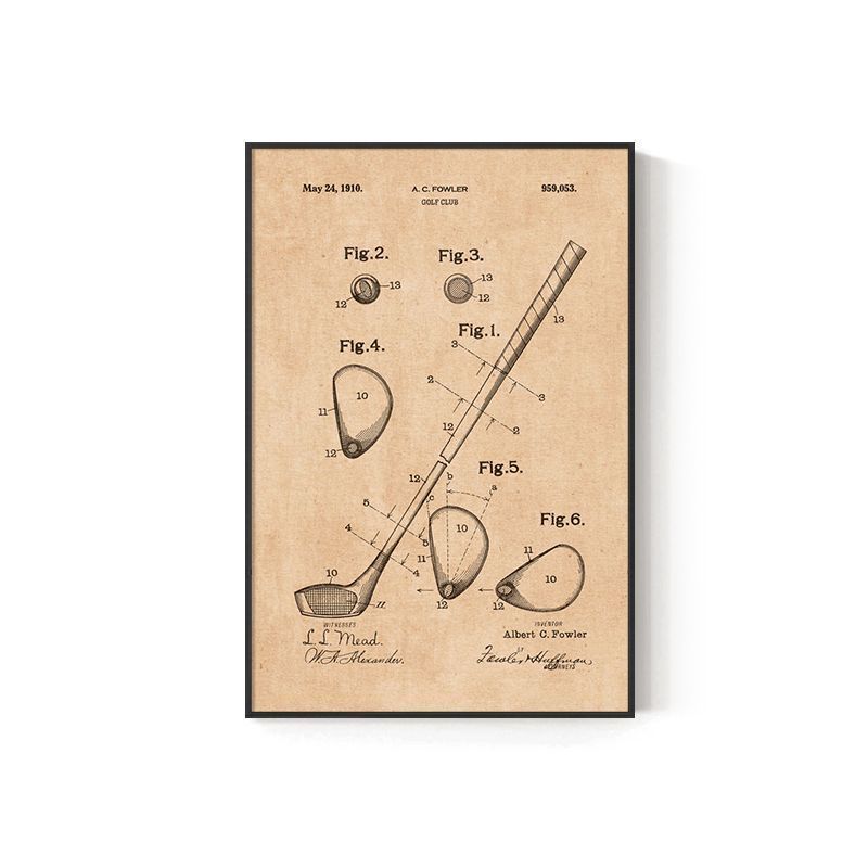 KTX-460947 Retro American Sports Stadium Wall Art Hanging Painting - Multiple Sizes and Frames Available