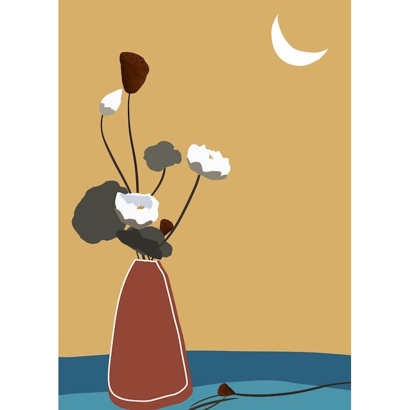 KTX-461779 Frameless Digital Oil Painting on Linen - Modern Simplicity, 20x30cm